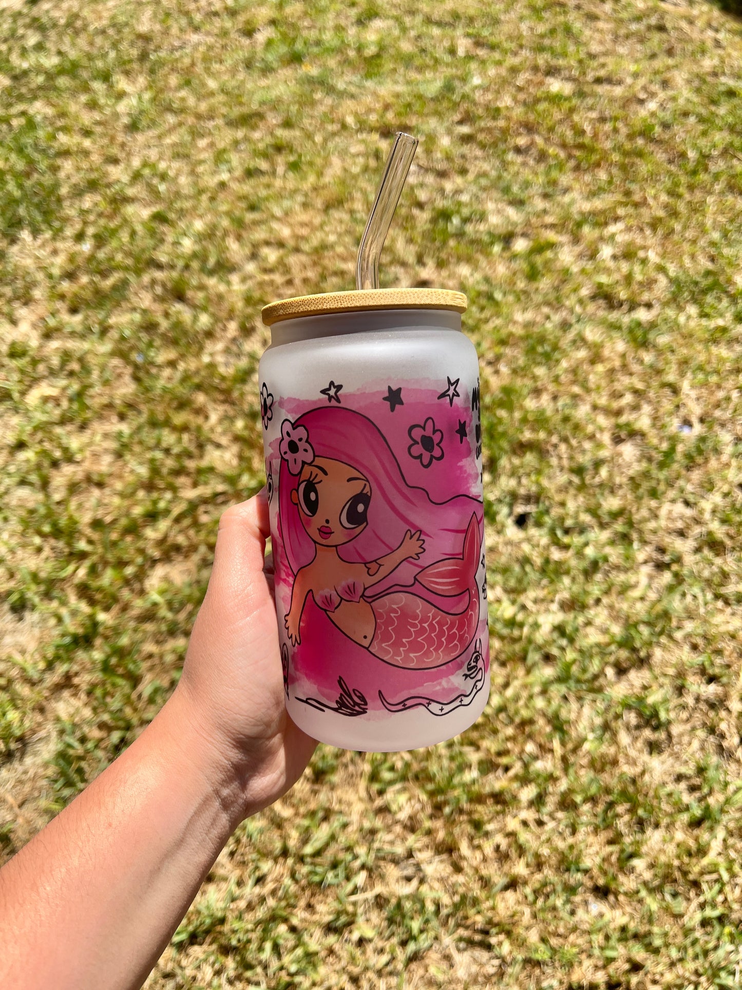 Bichota Season Mermaid Glass Cup