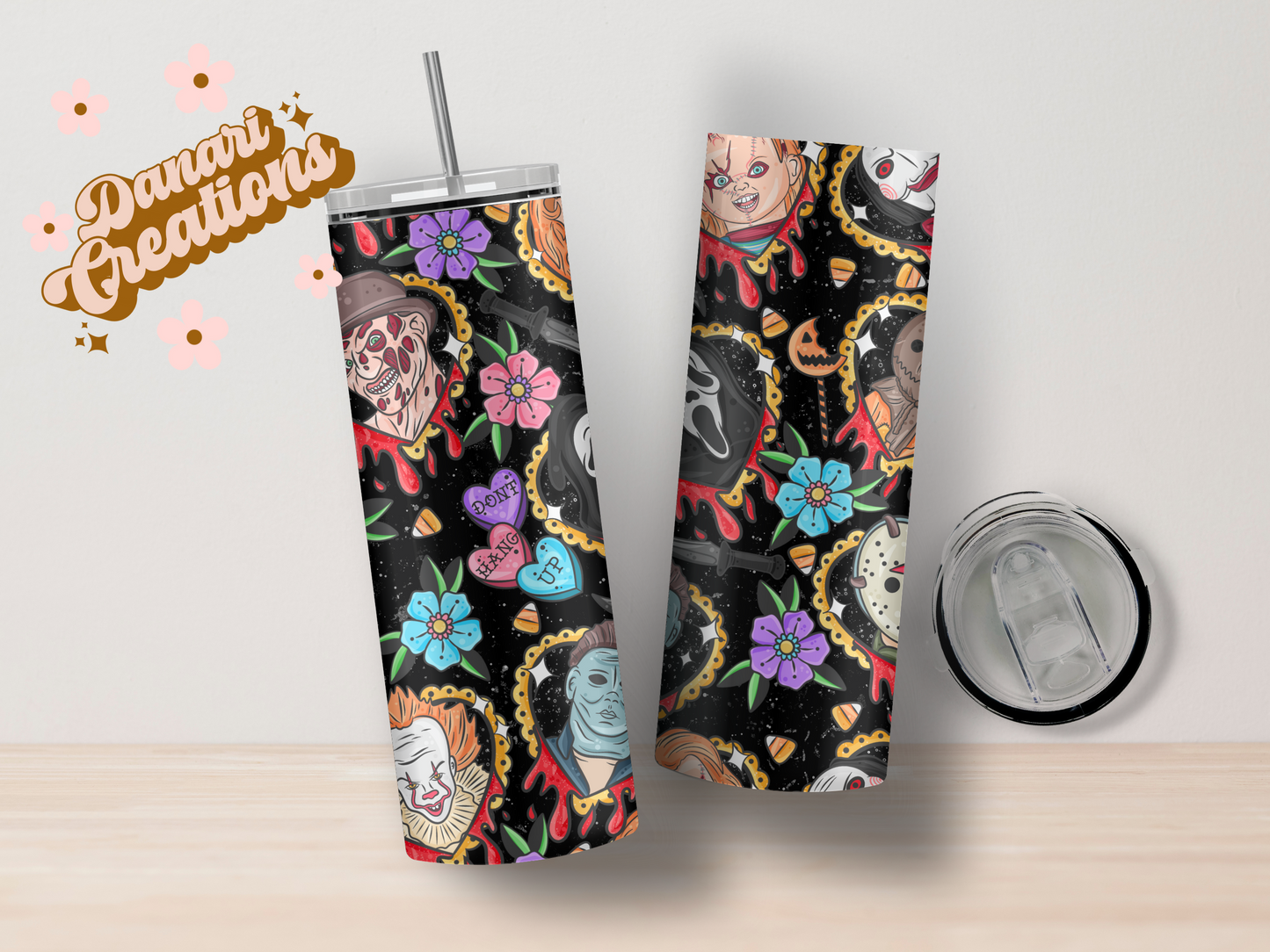 Horror Movie Characters Tumbler