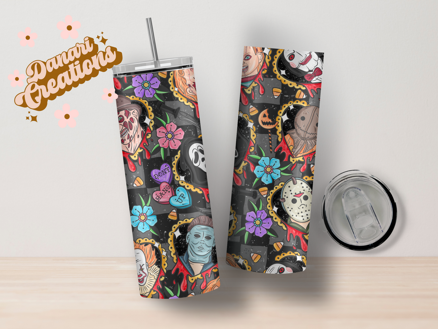 Horror Movie Characters Tumbler