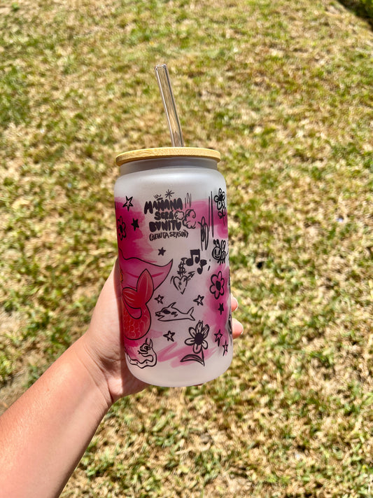 Bichota Season Mermaid Glass Cup