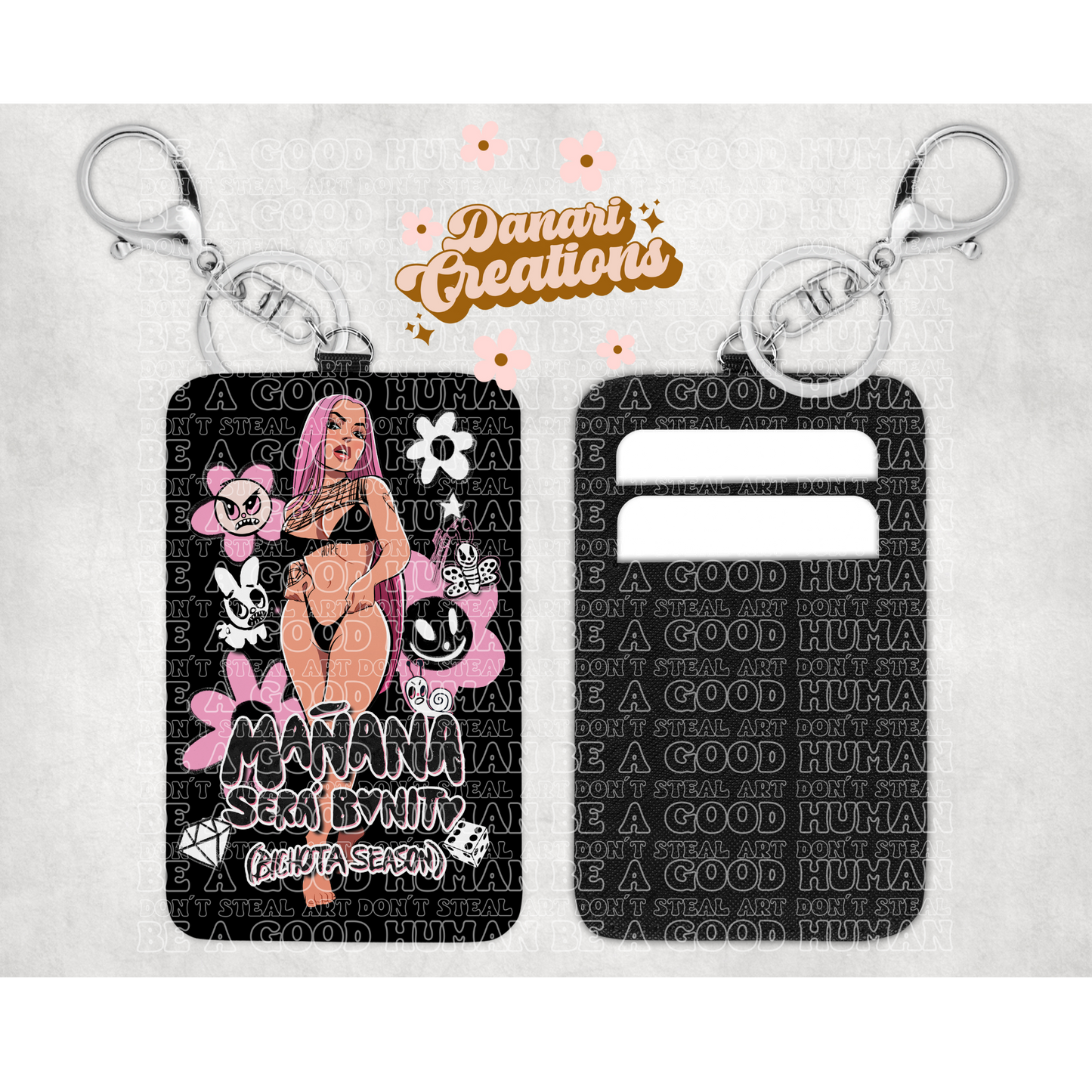 Karol G Card Holder Keychain