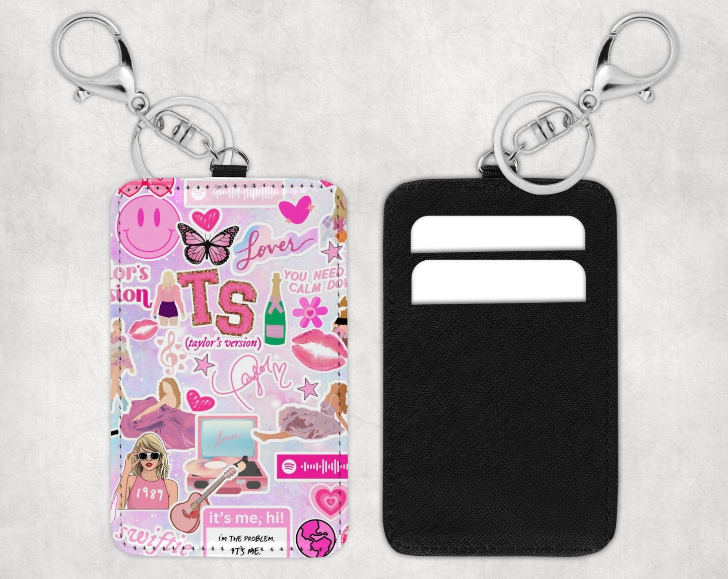 Taylor Swift Card Holder Keychain