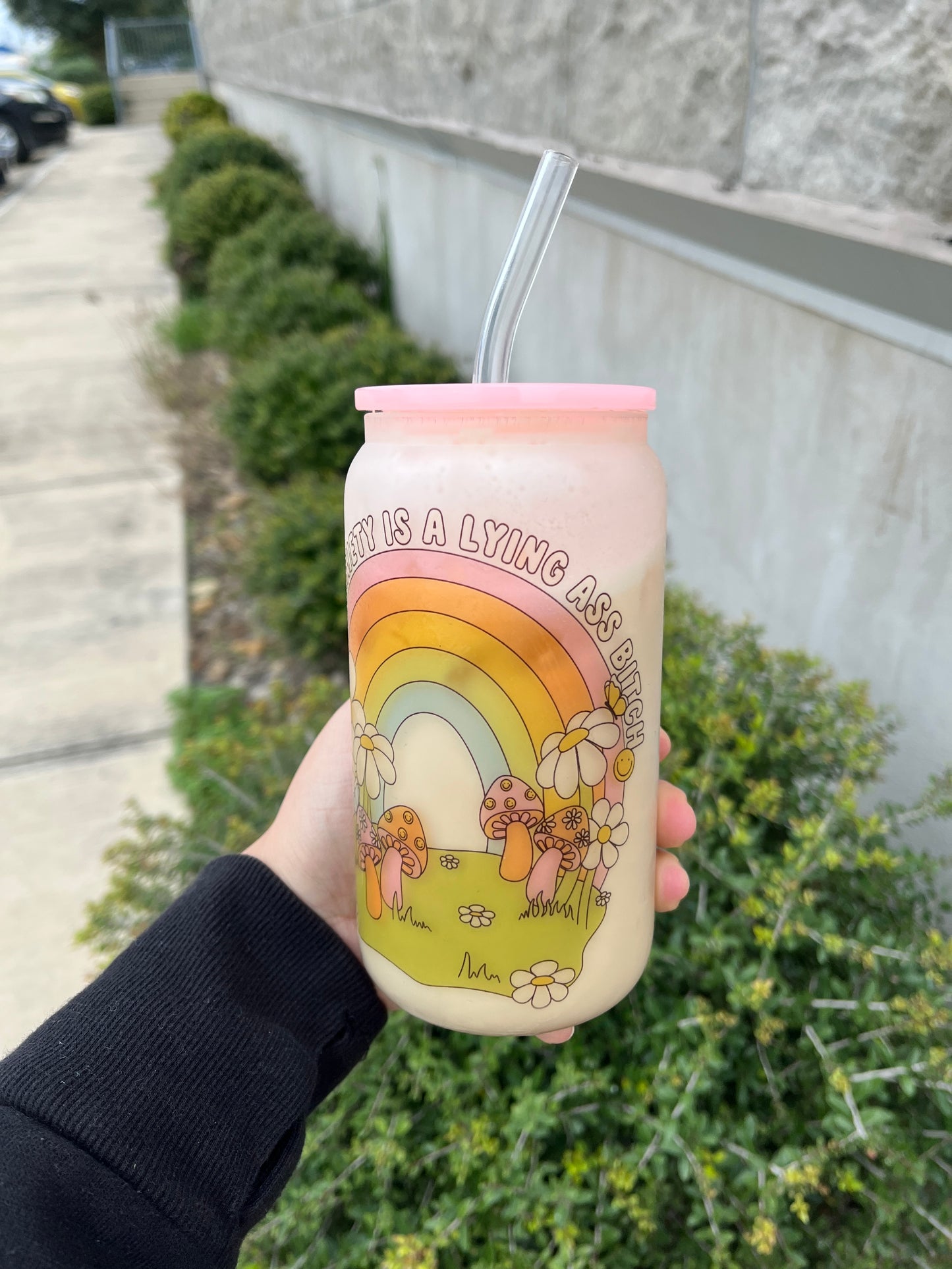 Anxiety Glass Cup