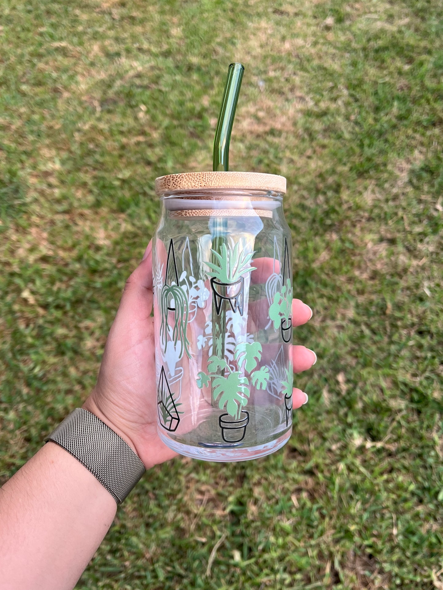 Plants Glass Cup