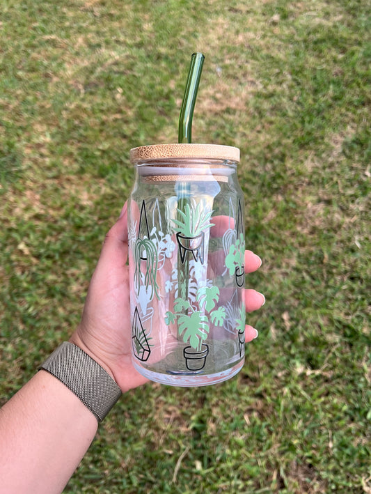 Plants Glass Cup