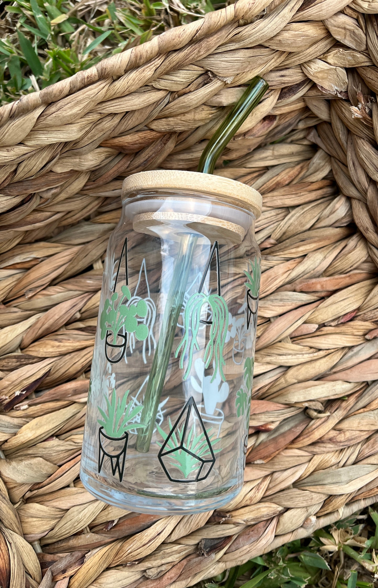 Plants Glass Cup