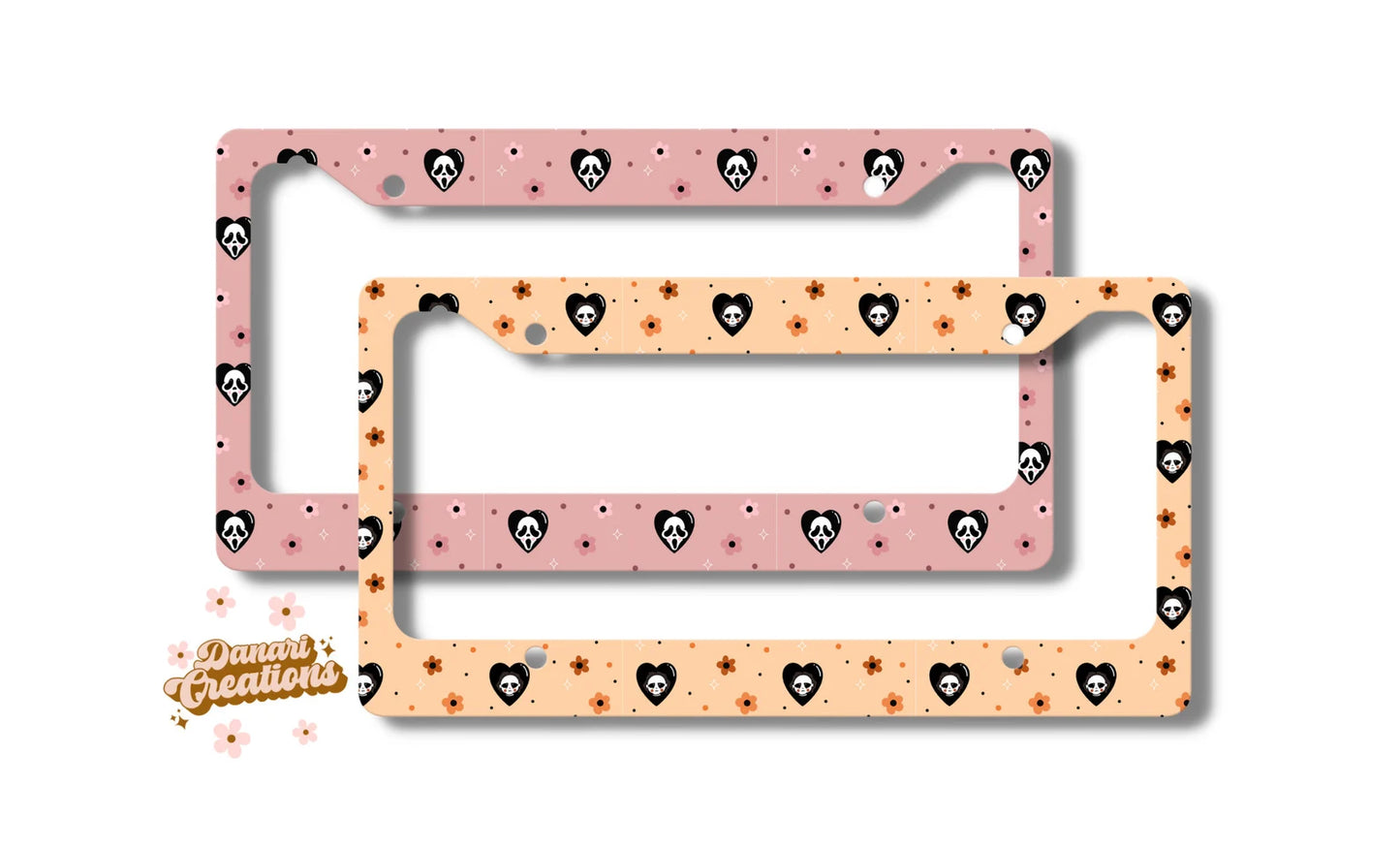 Retro Horror License Plate Frame