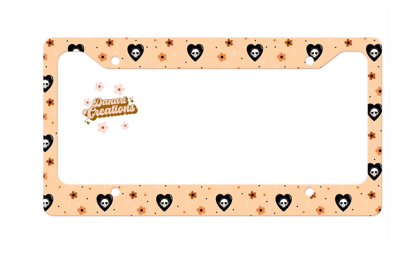 Retro Horror License Plate Frame