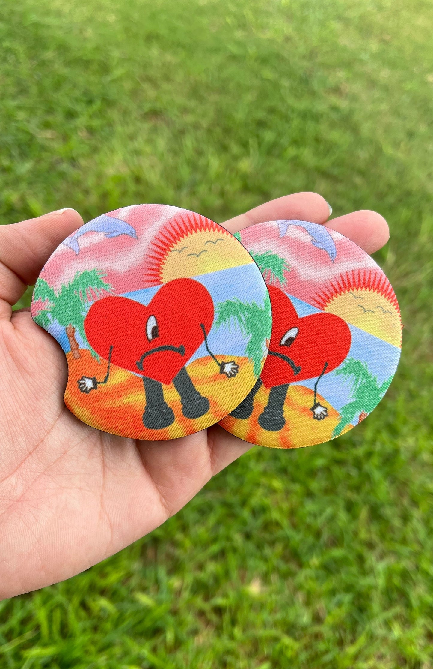 Un Verano Sin Ti Car Coasters | Bad Bunny