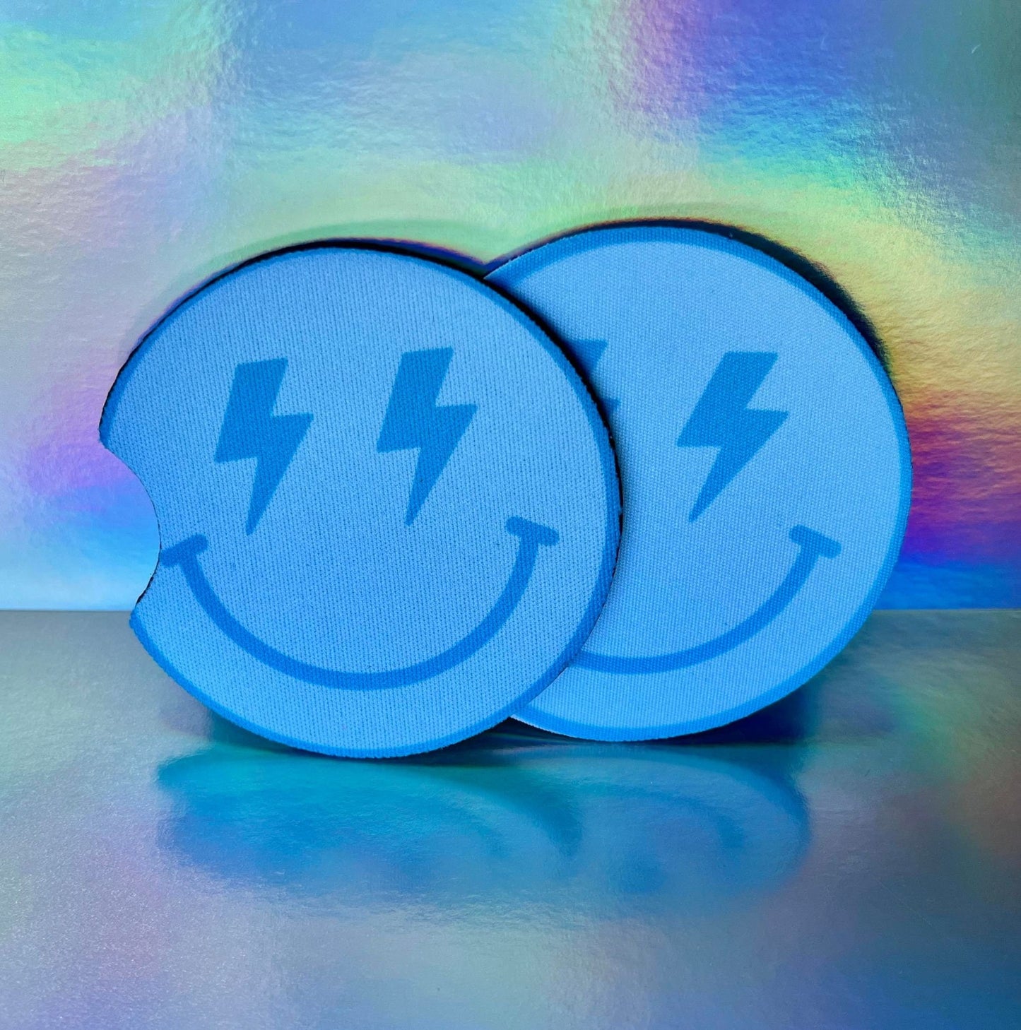 Smiley Face Car Coasters