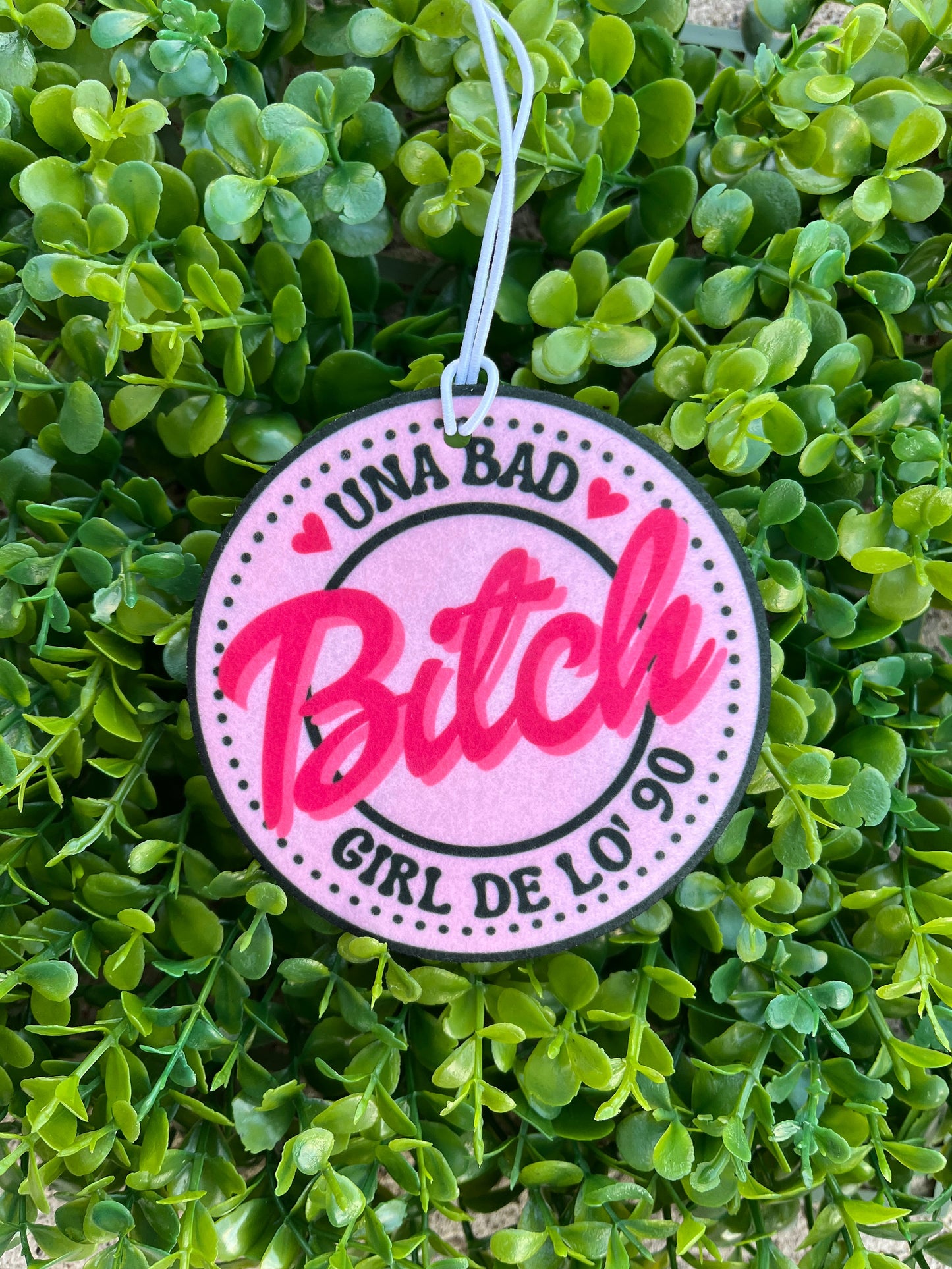 Bad Bunny Car Air Freshener | Una Bad Bitch Girl De Lo' 90