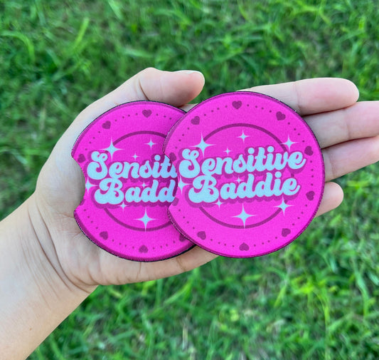 Sensitive Baddie Car Coasters