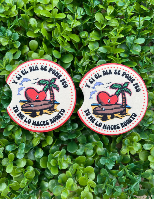 Un Verano Sin Ti Car Coasters | Bad Bunny