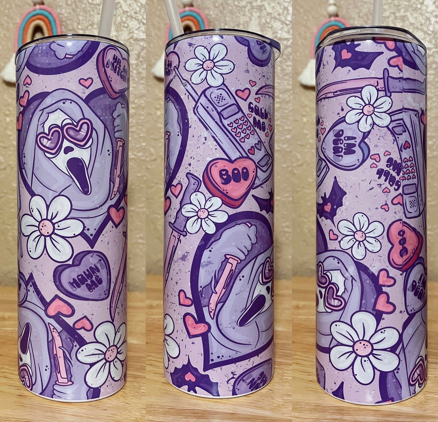 GhostFace Tumbler 20 oz | Retro Horror Cup