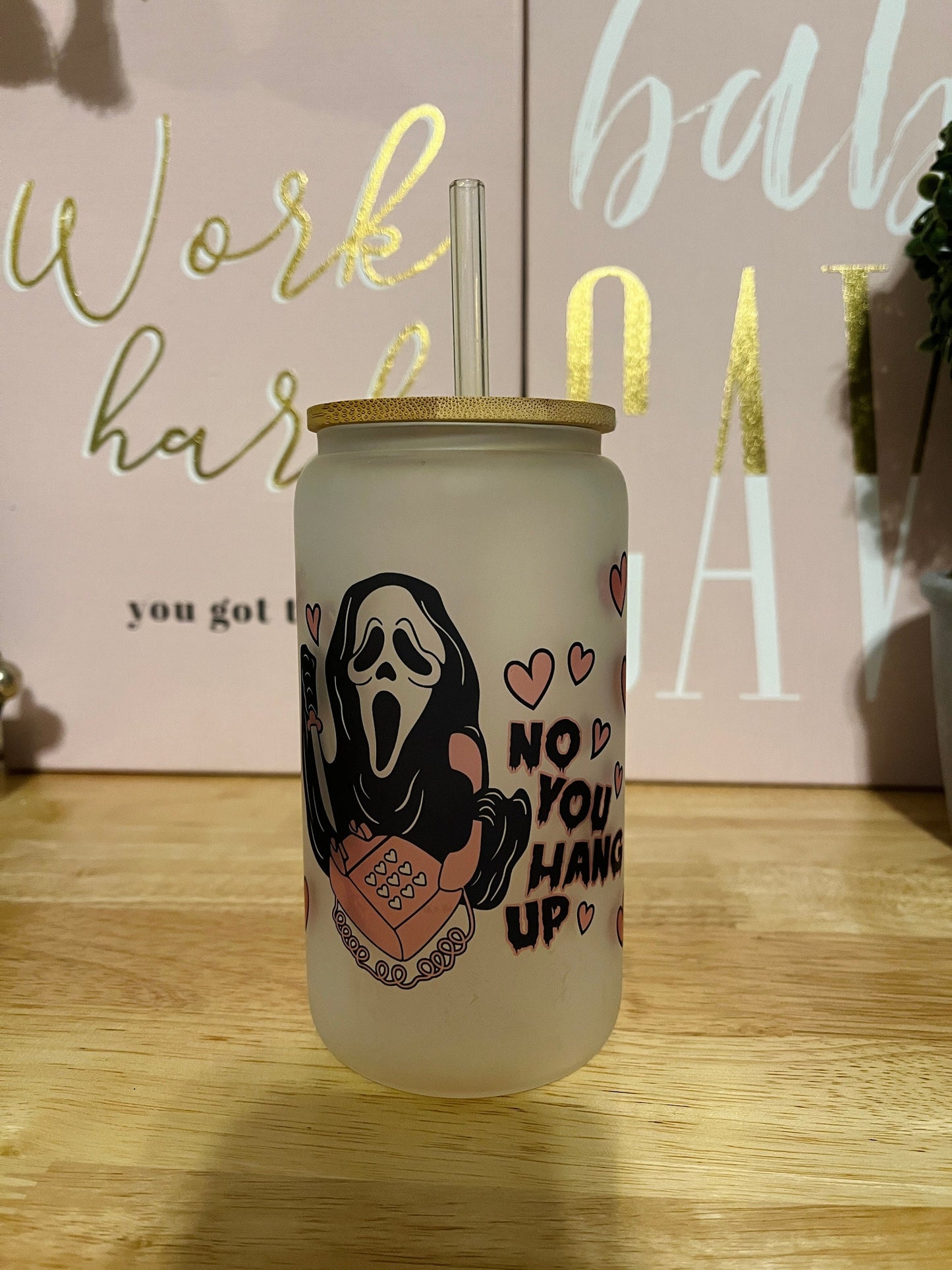 Ghostface Glass Cup | Scary Movie