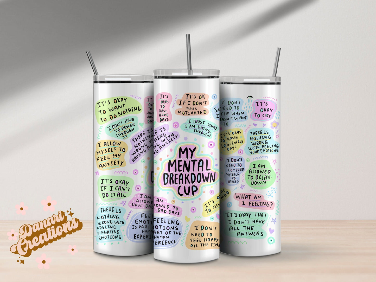 My Mental Breakdown Tumbler | Stainless Steel Cup 20 0z