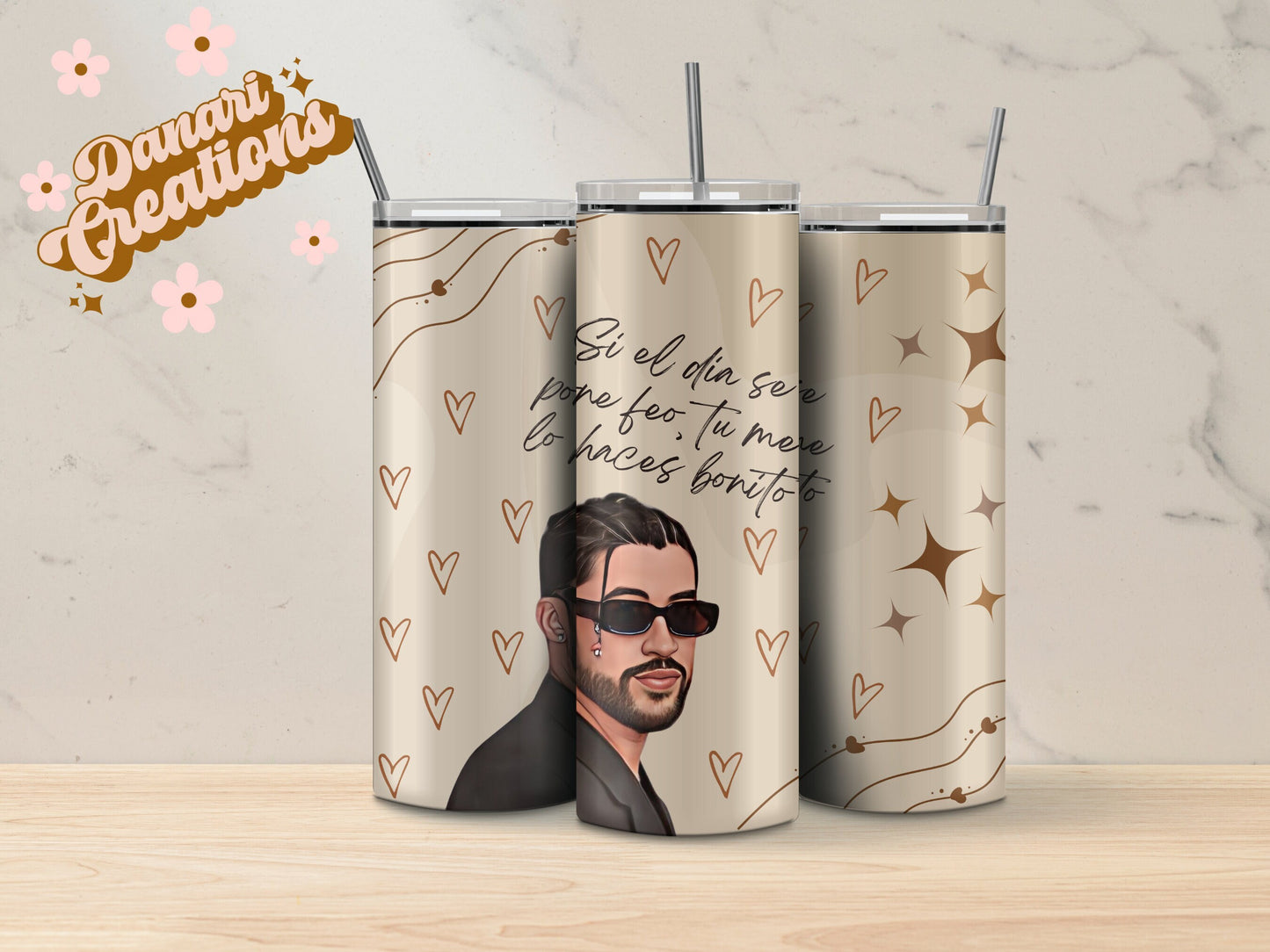 Bad Bunny Tumbler | Un Verano Sin Ti Cup | Bad Bunny Aesthetic Cup