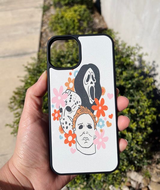 Retro Vibes Horror Movie Phone Case