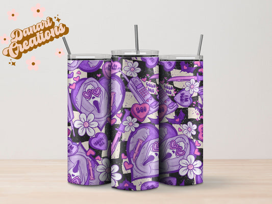 GhostFace Tumbler 20 oz | Retro Horror Cup