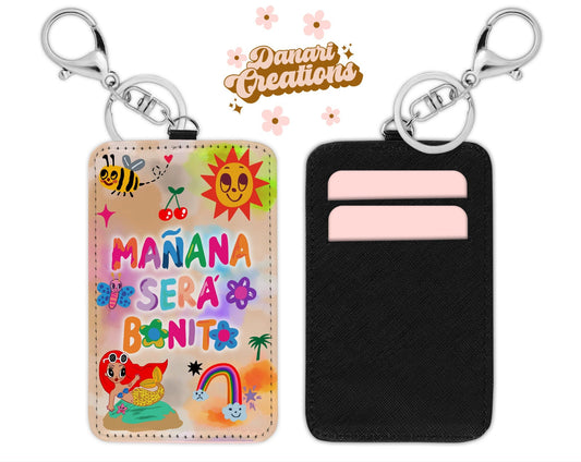 Mañana Sera Bonito Card Holder Keychain | Karol G