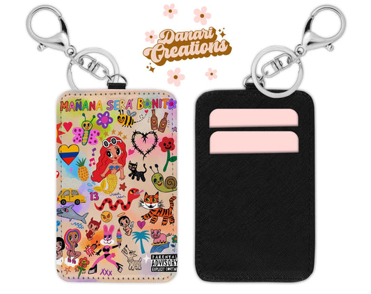 Mañana Sera Bonito Card Holder Keychain | Karol G
