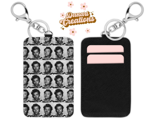 Harry Styles Photo Booth Card Holder Keychain