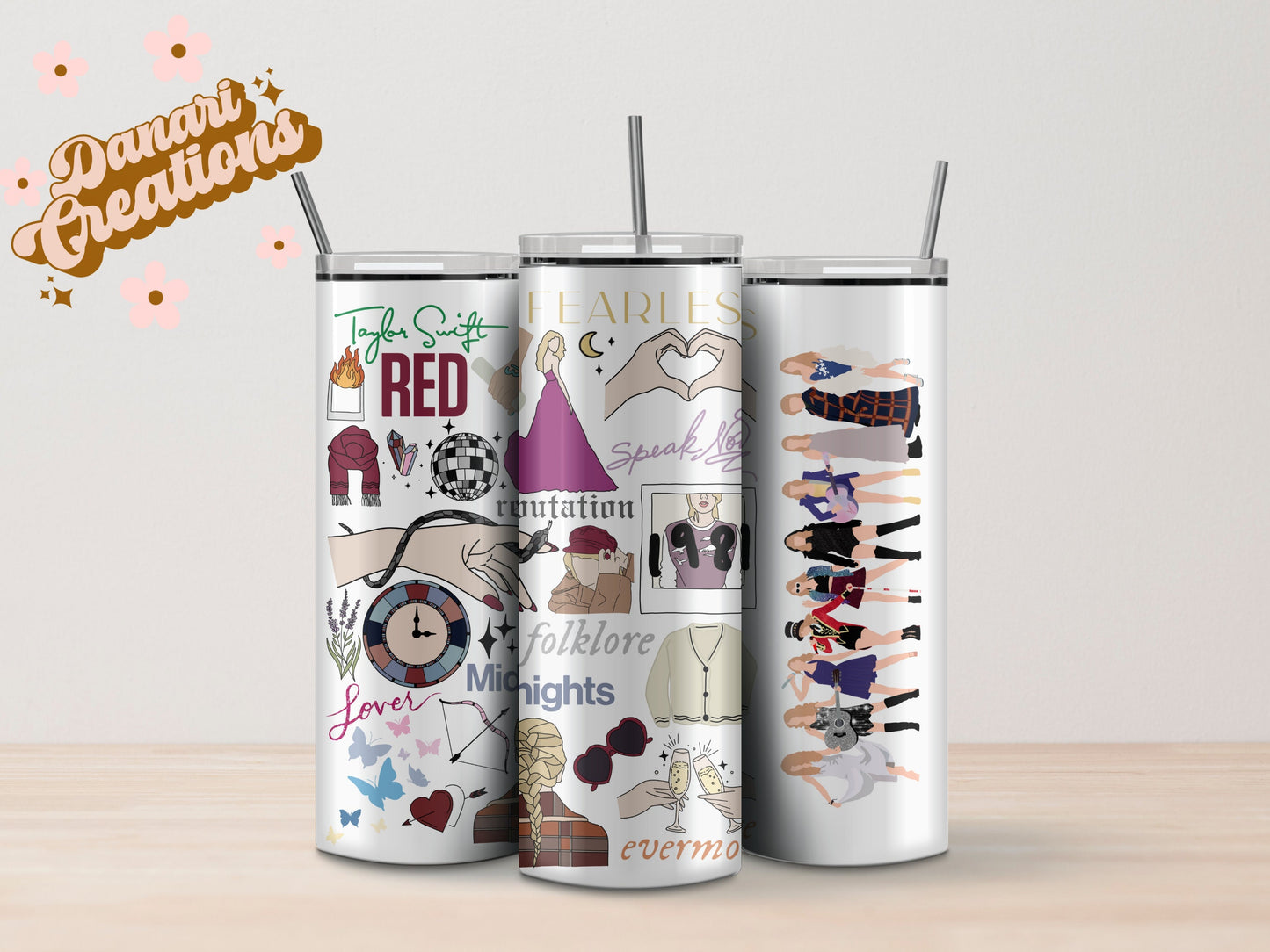 Taylor Swift Albums Tumbler 20 oz