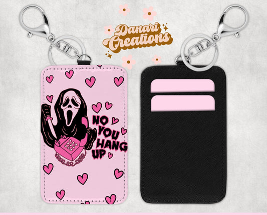 Ghost Face Card Holder Keychain