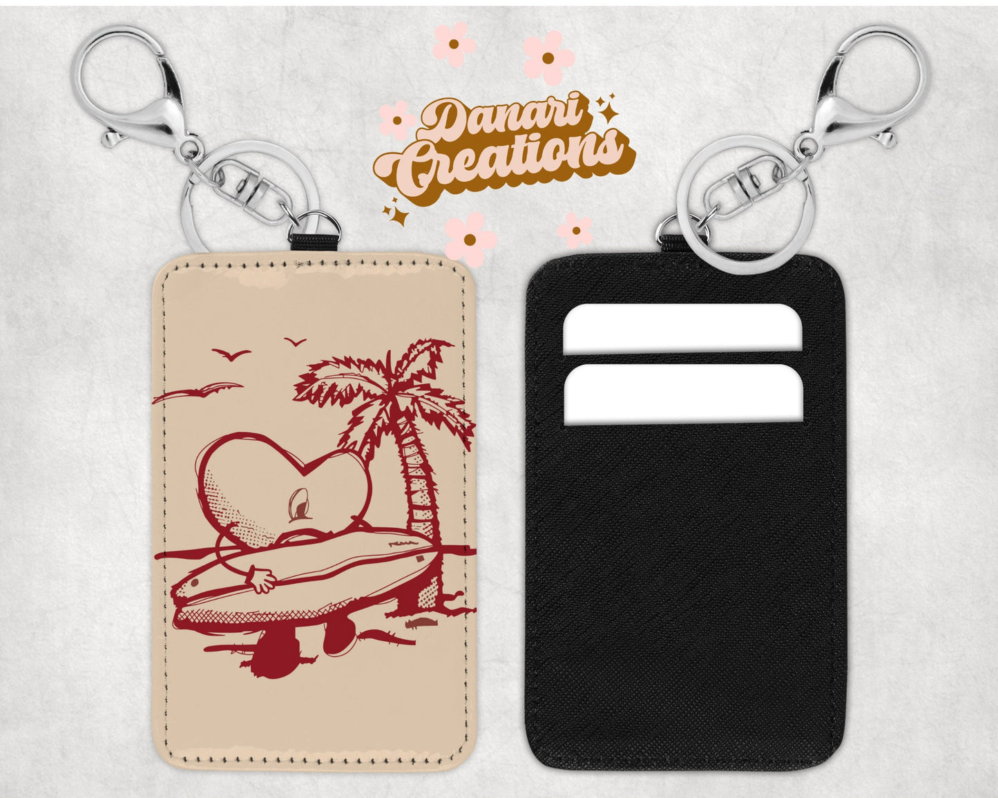Bad Bunny Card Holder Keychain | Credit Card Holder