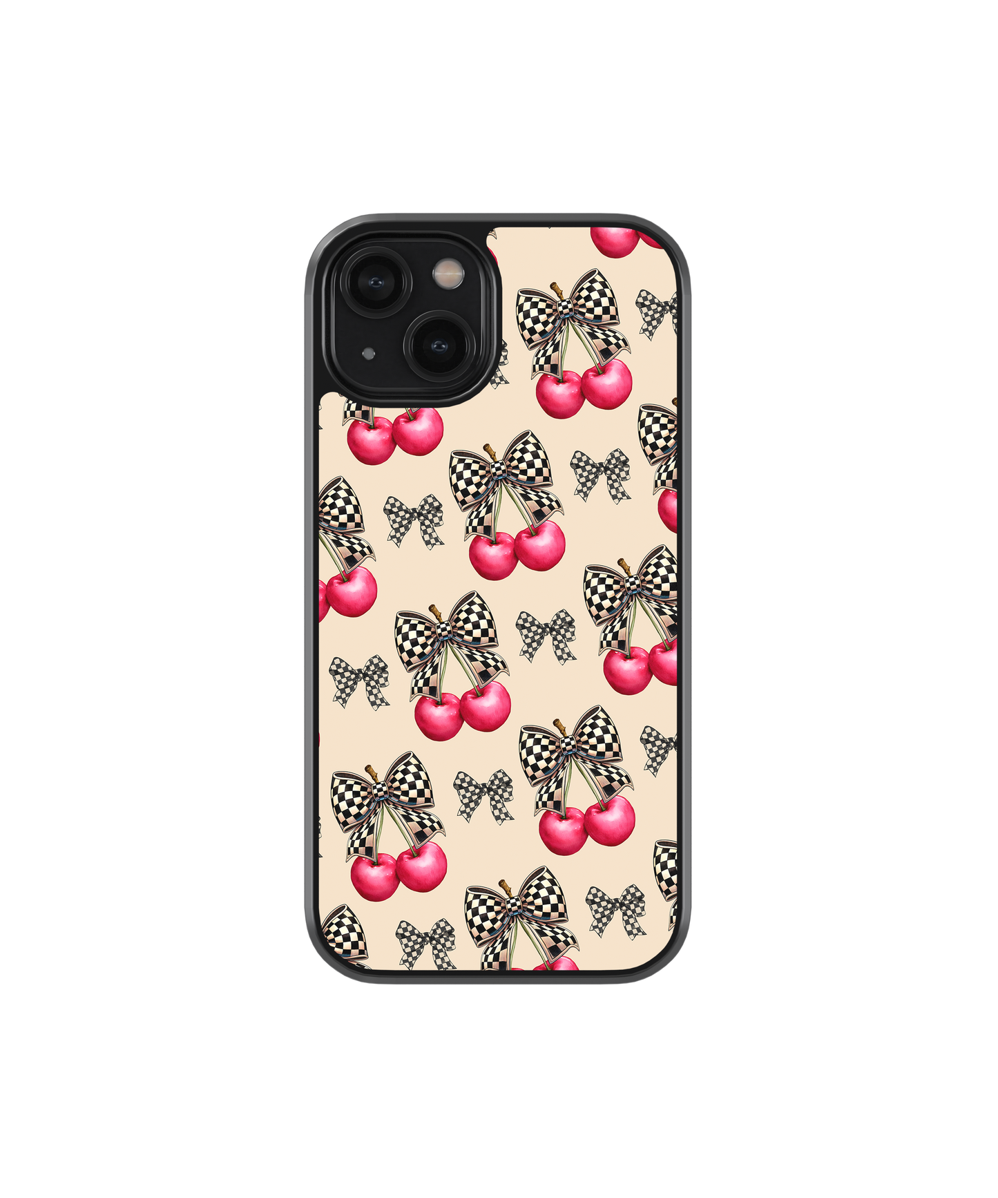 Checkered Coquette Phone Case