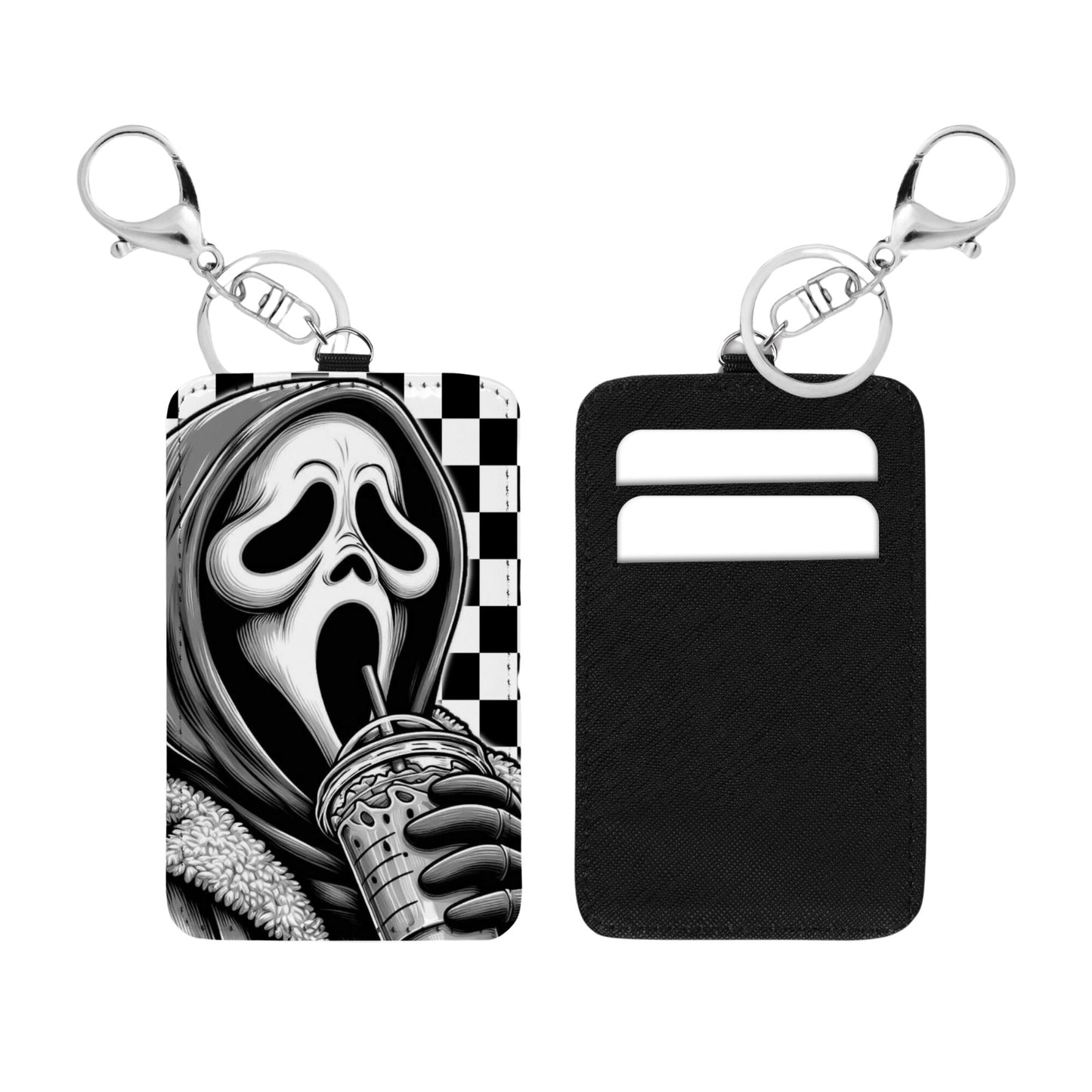 Ghost Face Checker Card Holder