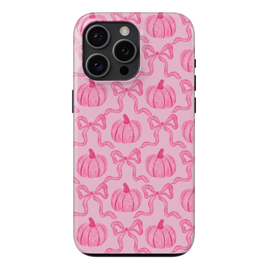 Pink Pumpkin Coquette Phone Case