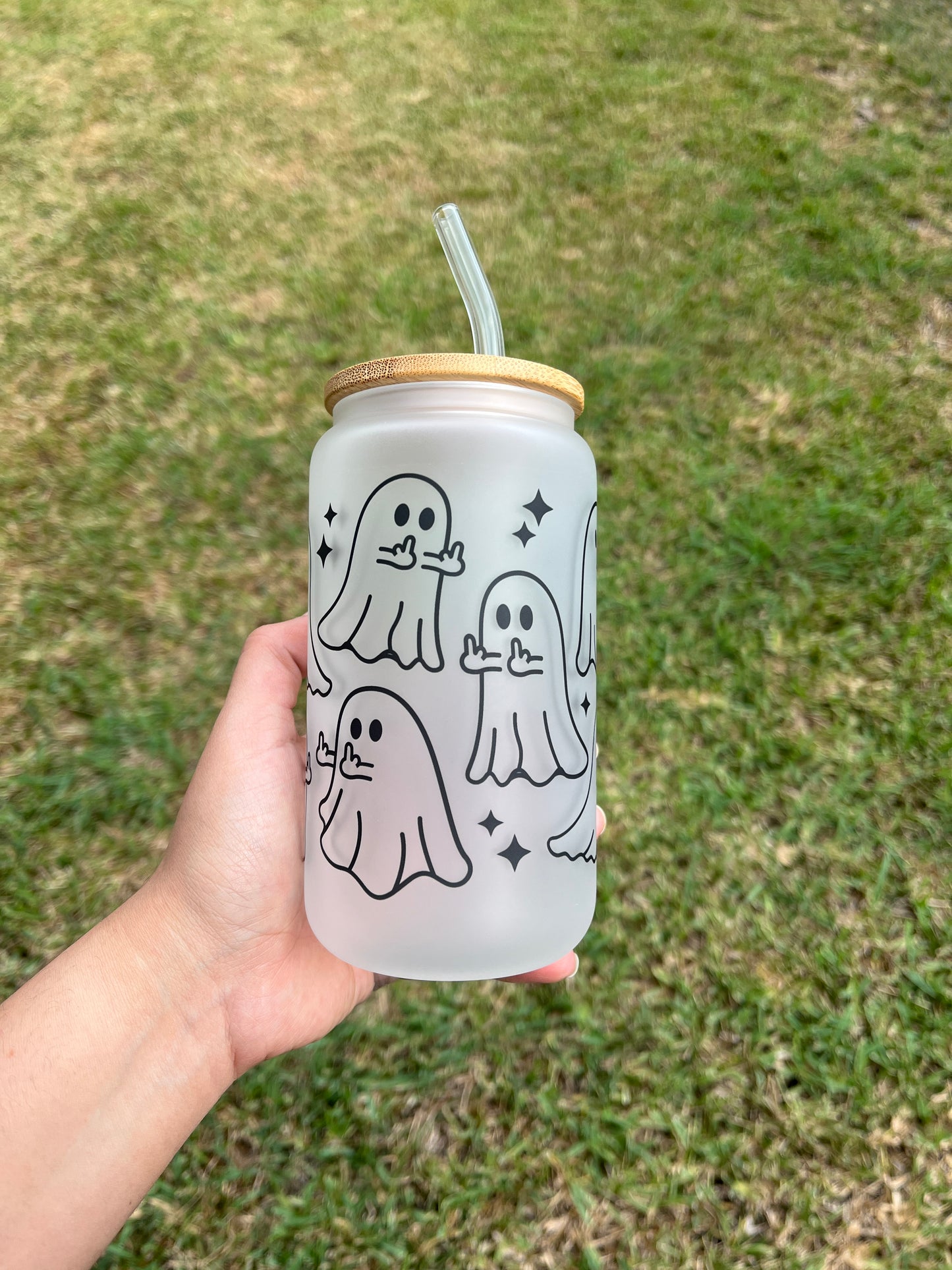 Ghost Glass Cup