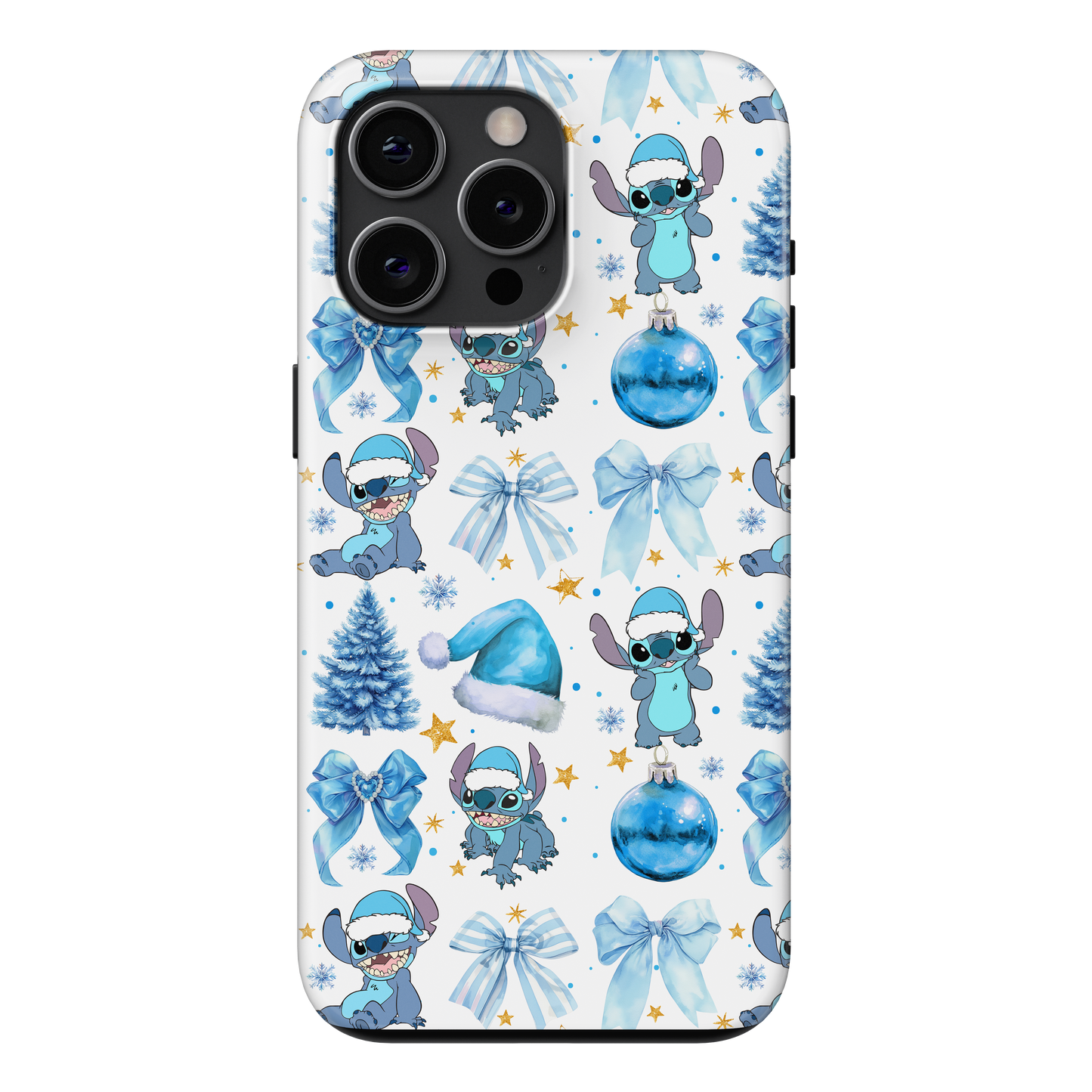 Stitch Christmas Coquette Phone Case