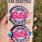 Bad Bunny Car Coasters Set of 2 | Una Bad Bitch Girl De Lo' 90