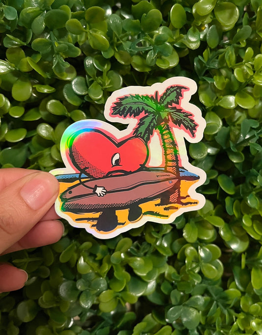 Bad Bunny Waterproof Sticker | Un Verano Sin Ti Sticker | Holographic Sticker