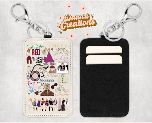 Taylor Eras Card Holder Keychain | Taylors Version Keychain