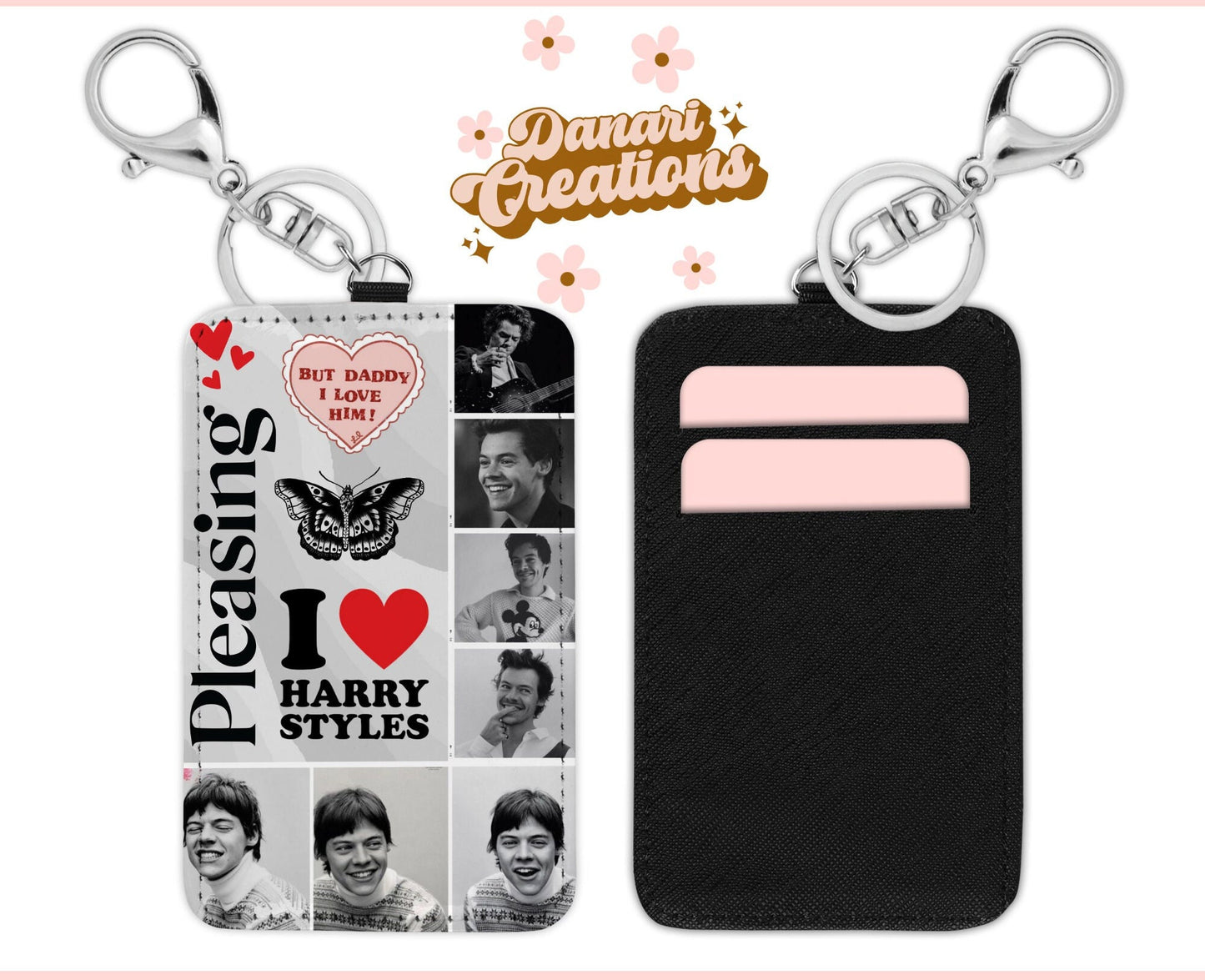 Harry Styles Card Holder Keychain | Credit Card Holder