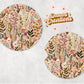Floral Embroidery Print Car Coasters Set of 2 | Wildflowers Car Coasters