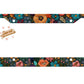 Floral Embroidery Print License Plate Frame
