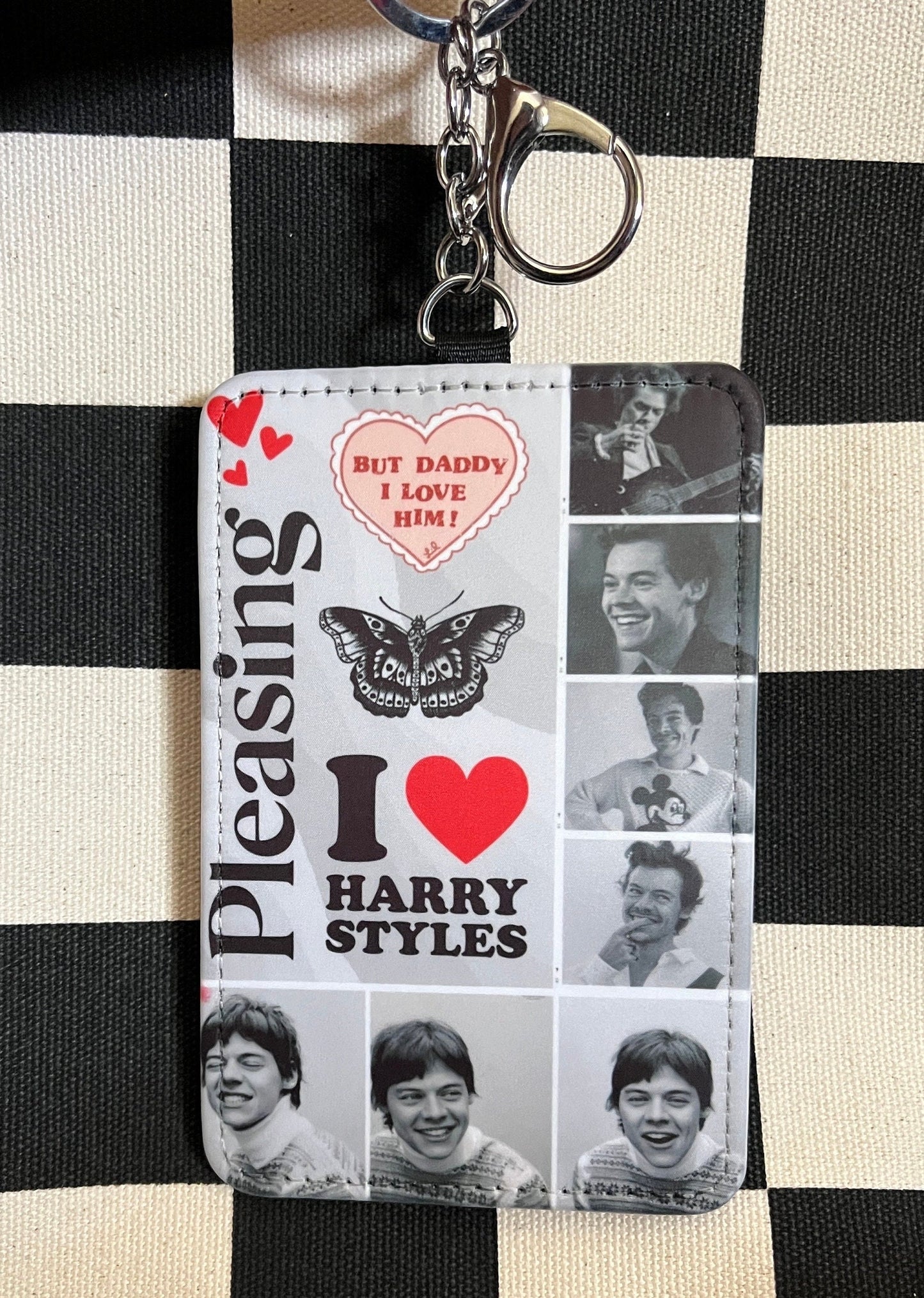 Harry Styles Card Holder Keychain | Credit Card Holder