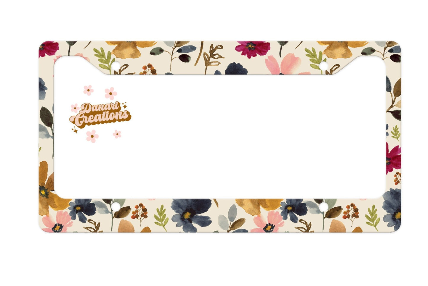 Wildflowers License Plate Frame